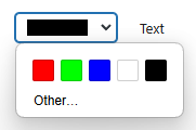 Color list in Chrome (Windows)